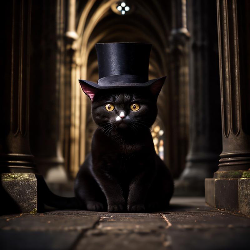 00013-3415421171-intricate photo, cute animal cat with tophat in a cathedral, gothic art, 8K _lora_TopHatConcept_0.9_.jpg